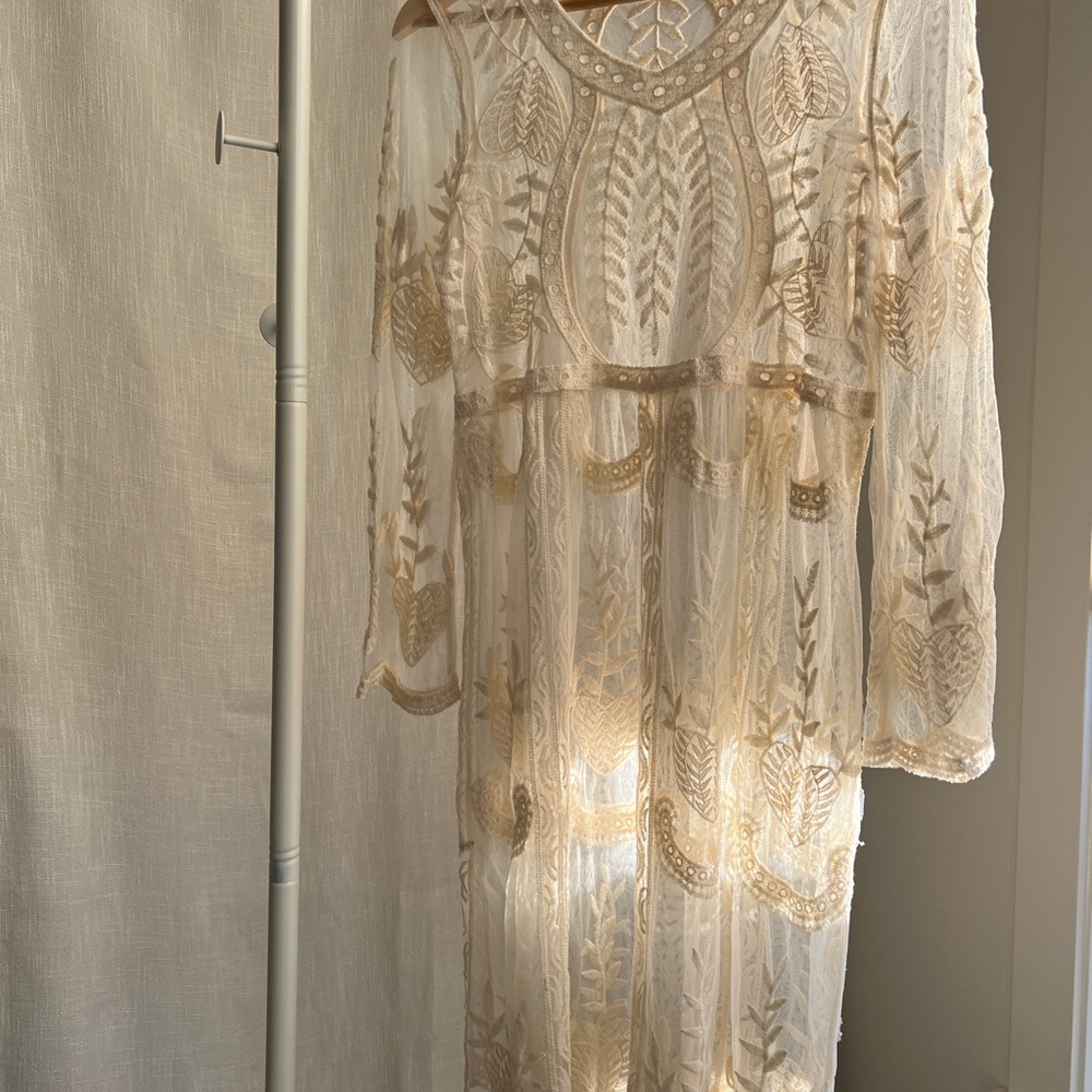 Cream Lace Dress